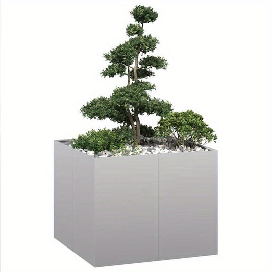 Plantenbak 100x100x80cm gegalvaniseerd staal, Plant Pot, Maceteros Para Plantas Artificiales, Macetas Decorativas Para Sala, Maceteros Grandes Para Exterior, Vaso Grande Para Planta, Macetas De Jardin Grandes, Macetas Grandes