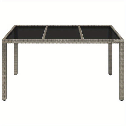 Table de jardin dessus Gris 150x90x75cm Easy to assemble modern simple easy to carry DIY outdoor table