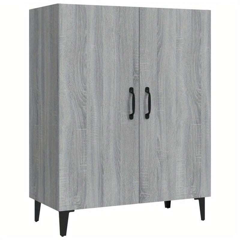Sideboard 70x34x90cm processed wood gray sonoma oak colored Removable storage practical