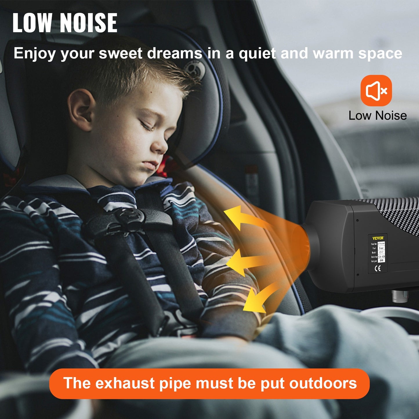 Dieselairco – Diesel Luchtverwarmer – Parkeerheater – Motorverwarming – Camperverwarmer – 8 kW Vermogen – Aluminium Behuizing