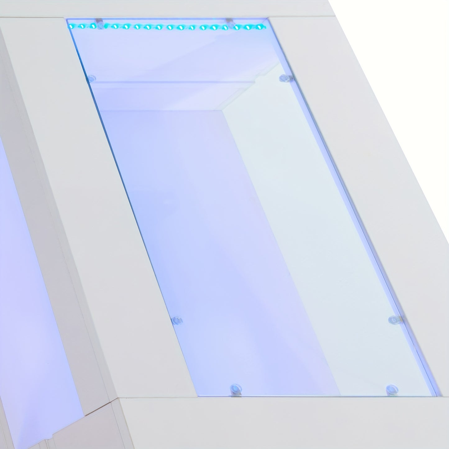 White Coffee Table, Sofa Table, Living Room Table for Party, Office, Living Room