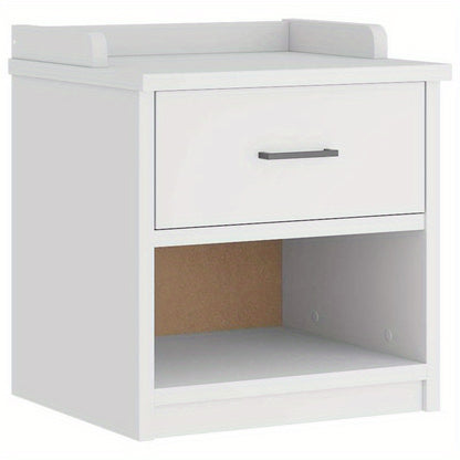 Modern White Solid Pine Hallway Bench with Shoe Storage, 45x40x50cm, Minimalist Design for Entryway or Living Room, Durable and Stylish Organizer for Shoes and Accessories