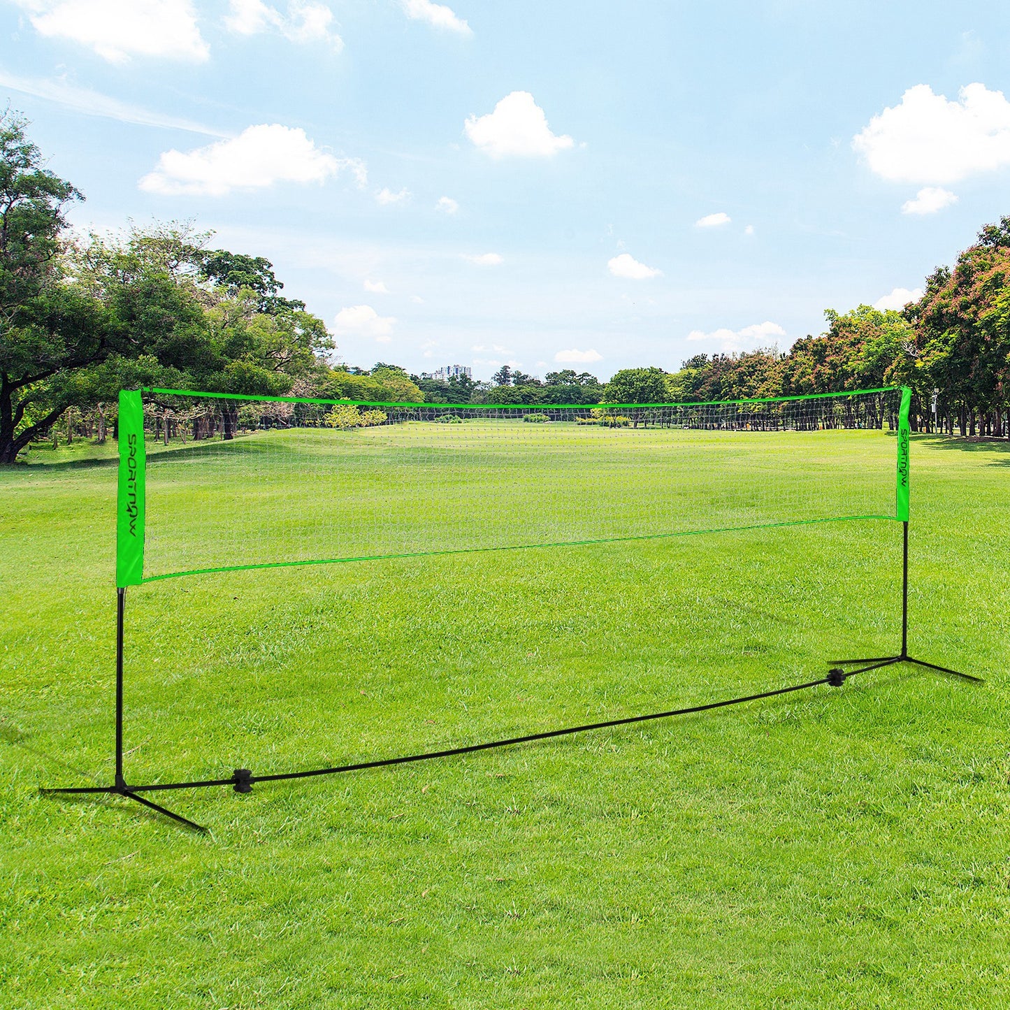 Badmintonnet – Pickleball Net – Volleyball Net – Sportnet – Multisport Set – Verstelbaar Net 107-155 cm – Duurzaam PE Materiaal