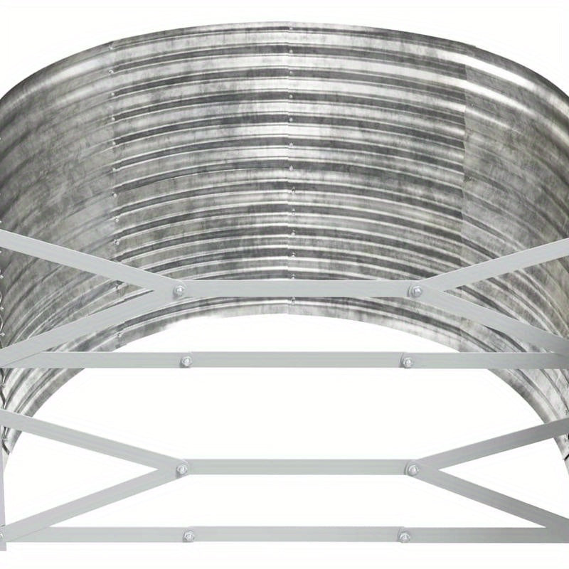 Plantenbak – Bloembak – Tuinbak – Balkonbak – Plantenbak Zilverkleurig – Poedergecoat Staal – Weerbestendig – Groot Formaat 396x100x68 cm