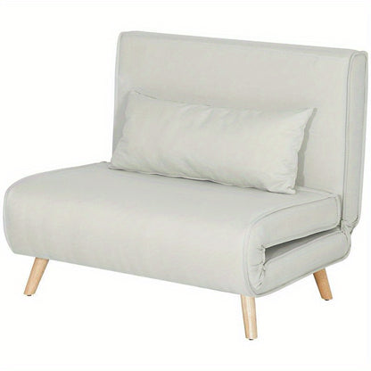 Bankenbed – Slaapbank – Uitschuifbare Bank – Futon – Slaapsofa – Verstelbare Rugleuning – Compact 94x78x80 cm – Stevig Houten Frame & Comfortabele Schuimvulling