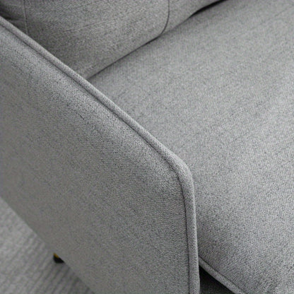 Fauteuil – Lounge Stoel – Accentstoel – Relaxfauteuil – Zetel – Verstelbare Rugleuning – Stalen Poten tot 120 kg – Pluche Gevuld Zitting en Rugleuning
