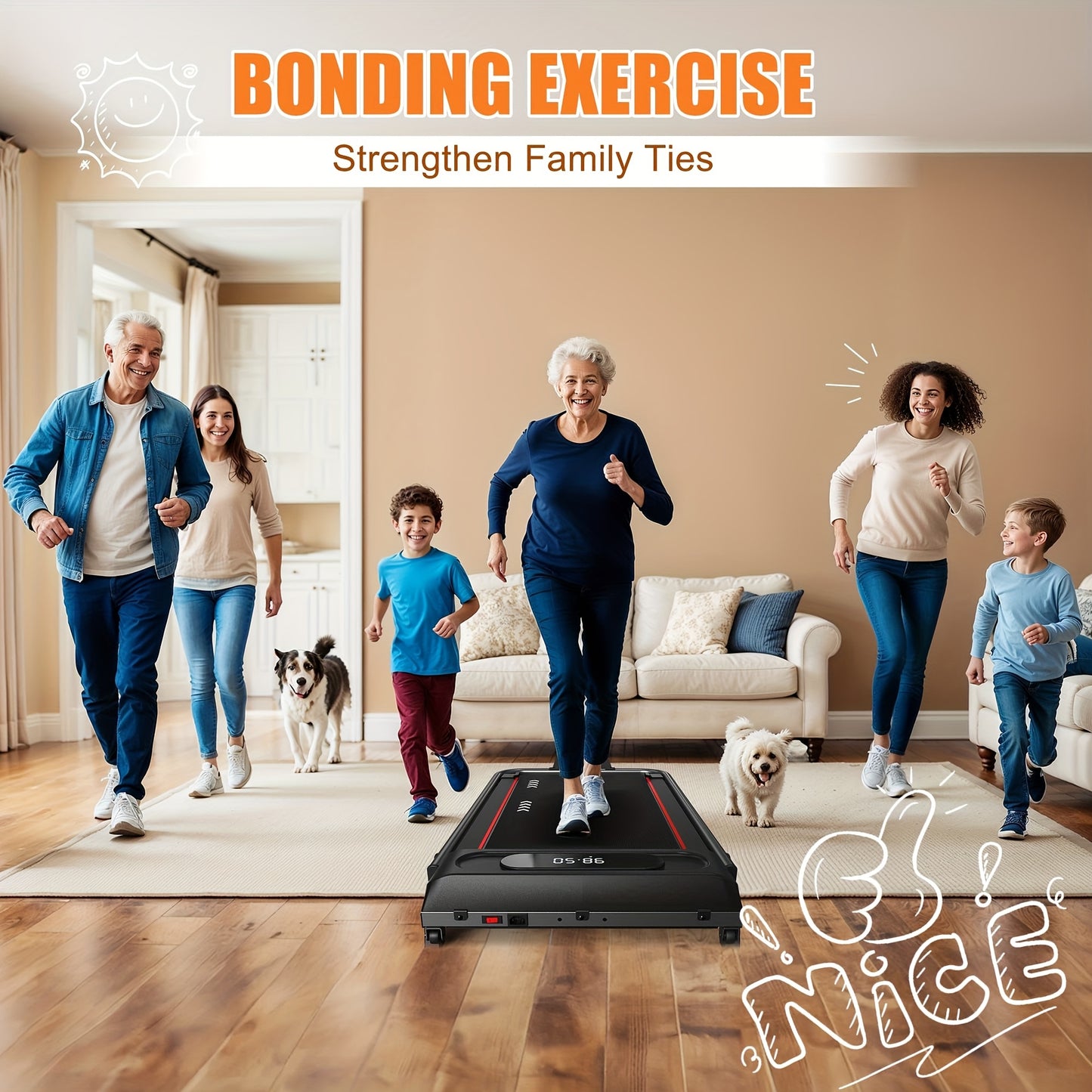 Loopband – Wandelband – Hardloopband – Walking Pad – Treadmill – 2,25 HP Motor – Verstelbare Hellingshoek 4%