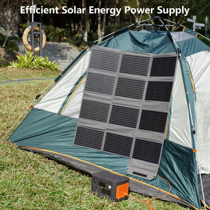Zonnepaneel – Solar Panel – Zonnepanelen – Opvouwbaar Zonnepaneel – Draagbaar Zonnepaneel – 120W Hoog Rendement – USB DC AC Aansluitingen