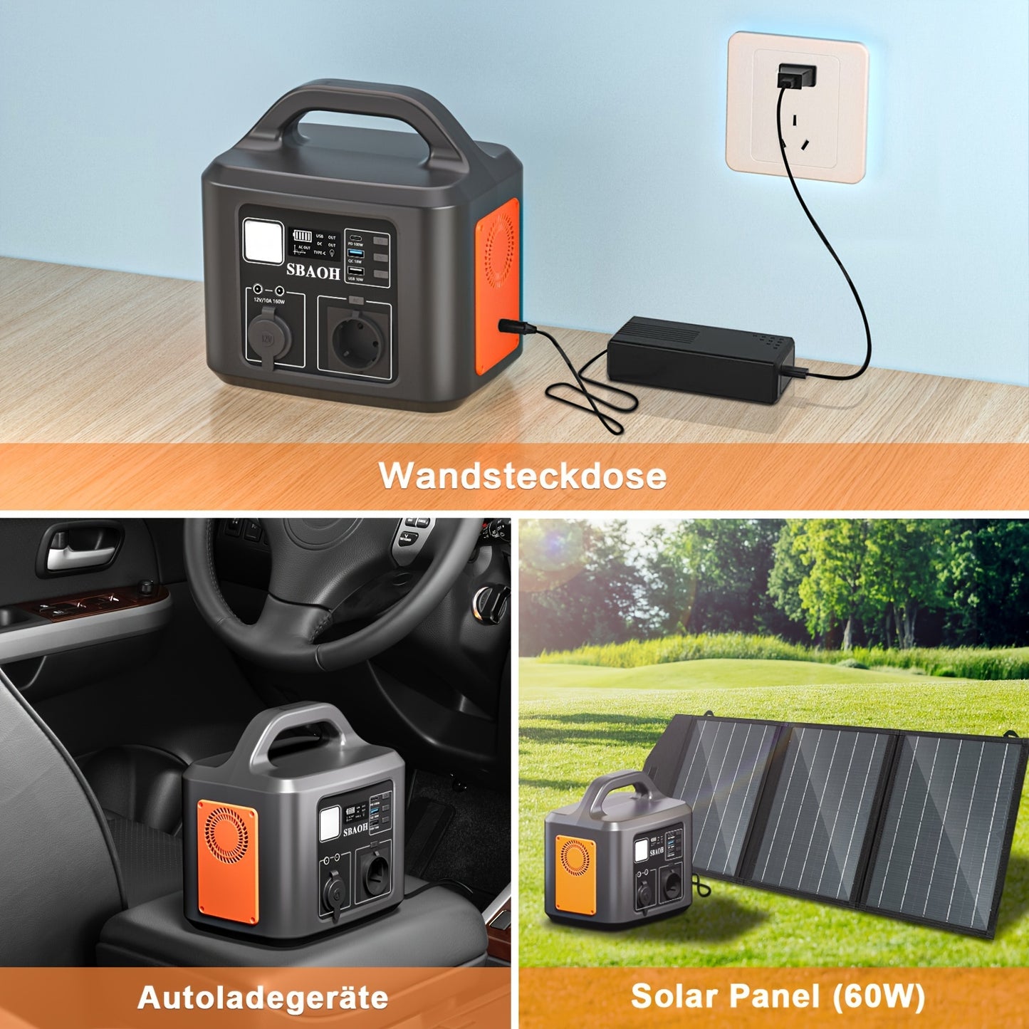 Portable Power Station – Powerbank – Mobiele Batterij – Noodstroomvoorziening – Zakelijke Accu – 600W Vermogen – 538,7Wh Capaciteit