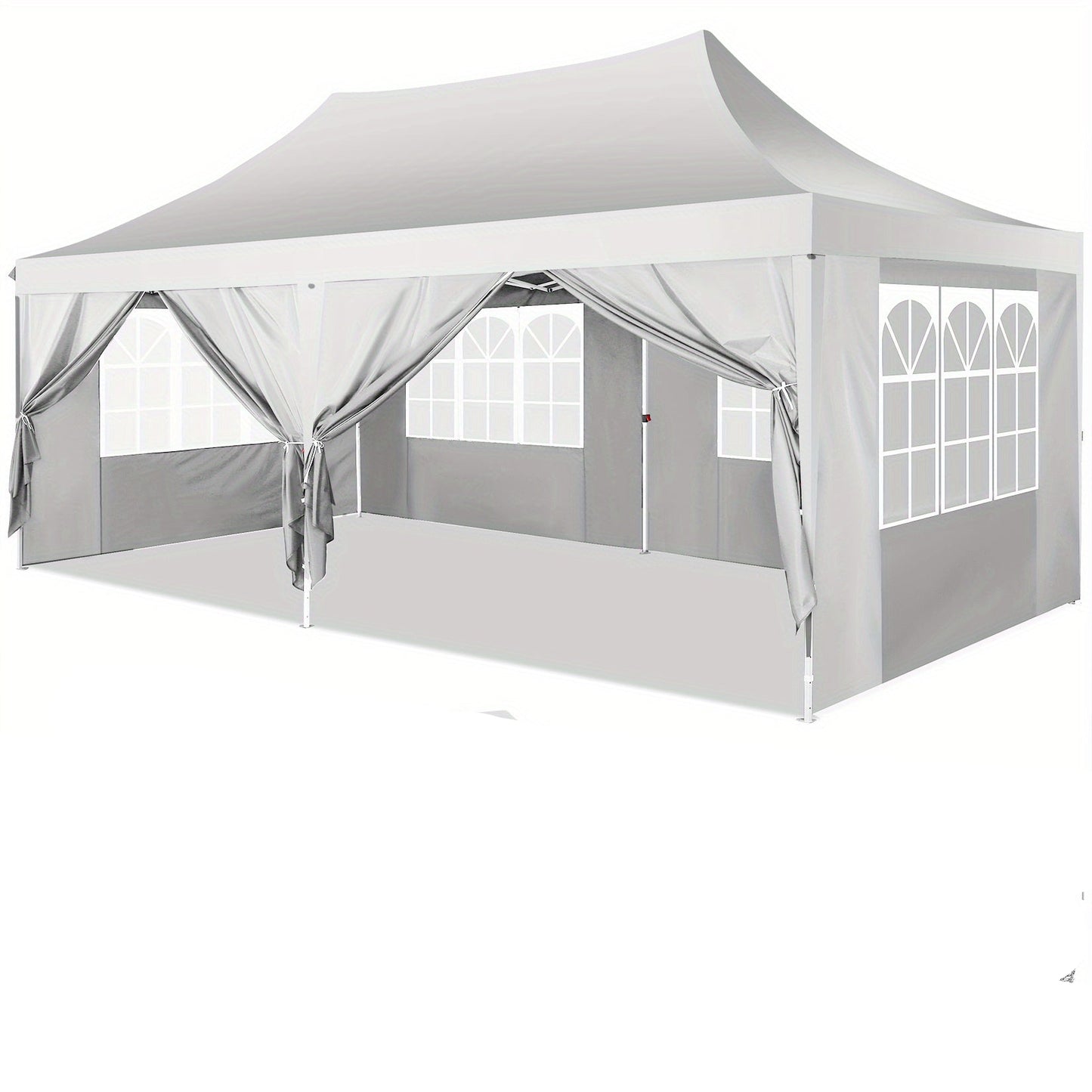 Feesttent – Partytent – Paviljoen – Tuintent – Overkapping – Pop-up – 3,05x6,1 m – Waterdicht en Verstelbare Hoogte