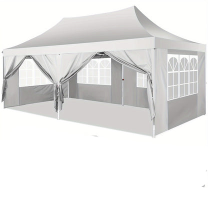 Feesttent – Partytent – Paviljoen – Tuintent – Overkapping – Pop-up – 3,05x6,1 m – Waterdicht en Verstelbare Hoogte