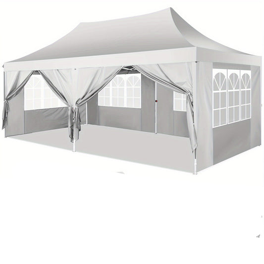 Feesttent – Partytent – Paviljoen – Tuintent – Overkapping – Pop-up – 3,05x6,1 m – Waterdicht en Verstelbare Hoogte