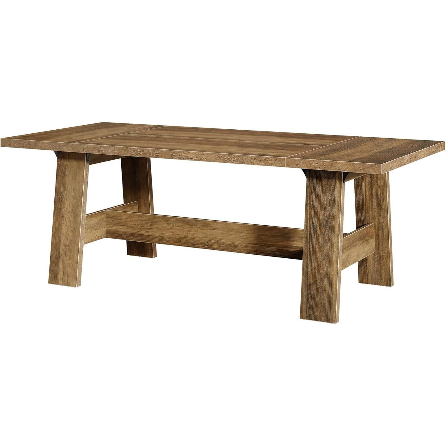 Vergadertafel – Conferentietafel – Bureaublad – Werktafel – Vergaderbureau – 179 cm Rechthoekig – E0 MDF Rustiek Bruin – Ruimtebesparend – Gemakkelijk Montage