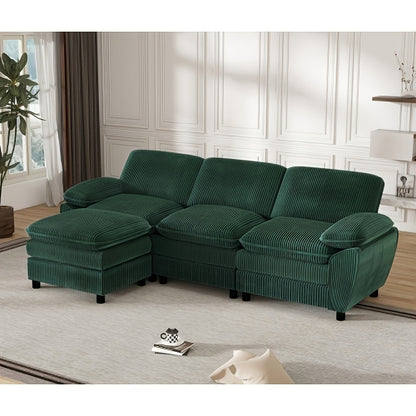 Slaapbank – Bedbank – 2-Zits Bank – Klapbank – Bankbed – Groen – Compact – Makkelijk Om te Bouwen – Pluche Kussens