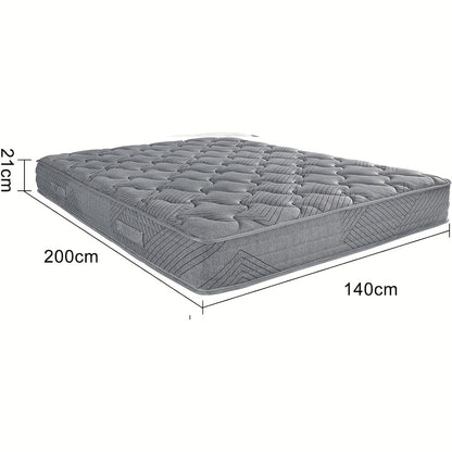 Matras – Pocketveringmatras – 7-Zones Matras – Tweepersoonsmatras – Koudschuimmatras – 140x200 cm – 21 cm Hoogte – Stevig H3 Hardheid