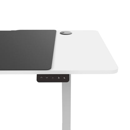 Verstelbaar Bureau – Zit Sta Bureau – Elektrisch Hoogtebureau – Werkplek Op Maat – Wit 160x75 cm – Traploos Verstelbaar 72-117 cm – Geheugenfunctie Met Kabelmanagement