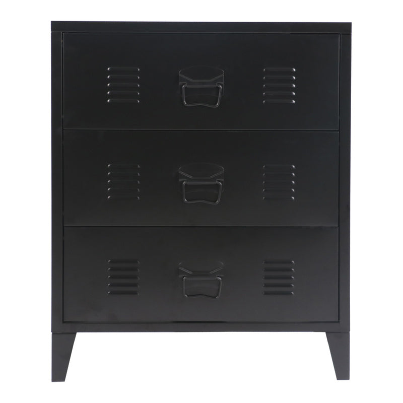 Metalen Kast – Ladeblok – Opbergkast – Archiefkast – Kantoorkast – Industrieel Design – 72x60x40 cm – Stevig Stalen Materiaal