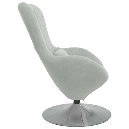 Fauteuil – Draaistoel – Relaxstoel – Zitzak – Loungefauteuil – Lichtgrijs – Draaibaar 360° – Zacht Stofkussen