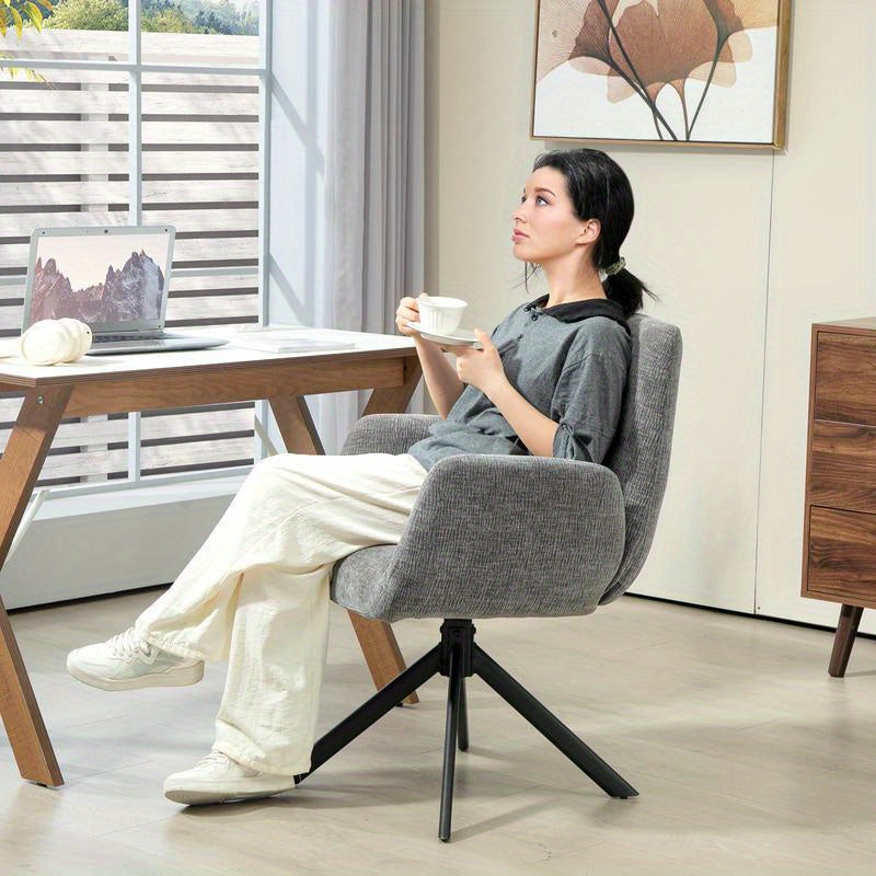 Draaifauteuil – Fauteuil – Relaxstoel – Leunstoel – Zithoekstoel – Ergonomisch Design – Zachte Foam Vulling