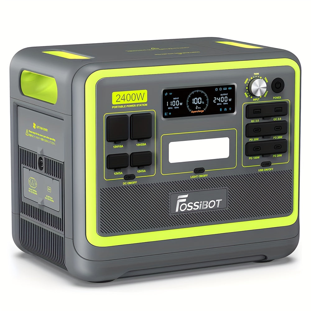 Draagbare Energiecentrale – Powerstation – Mobiele Accu – Solar Generator – Noodstroomvoorziening – 2048Wh Capaciteit – Supersnel Opladen