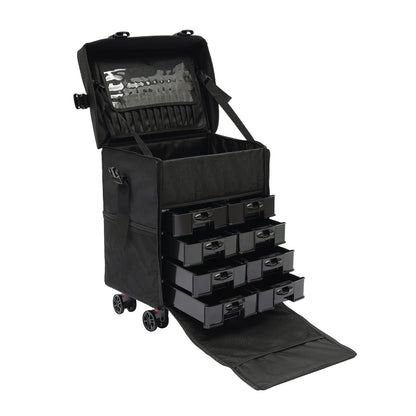 Make-up Koffer – Make-up Trolley – Beauty Case – Cosmetica Koffer – Make-up Organizer – Multifunctioneel – Oxford Stof – Reiskoffer – Hoogwaardige Kwaliteit – Multifunctioneel – Zwart