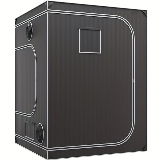 Kweektent – Growtent – Growbox – Kweekkas – Planten Tent – 152.4x152.4x203.2 cm – 600D Reflecterend Mylar – Inclusief Observatievenster & Vloerbak