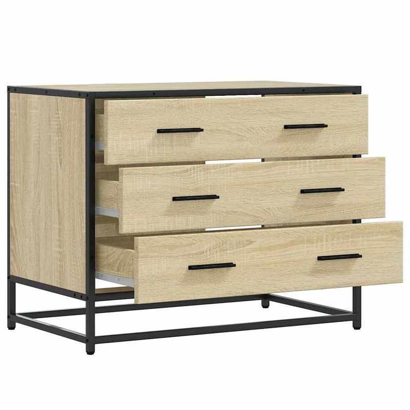 Ladekast – Commode – Opbergkast – Dressoir – Kledingkast – Sonoma Eiken – 70x41x56 cm – Meervoudig Engineering Hout