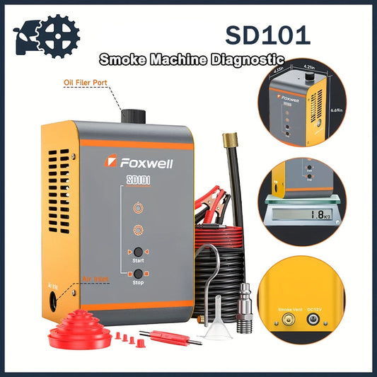 Rooklekkendetector – Rookmachine – Lekkagezoeker – Diagnoseapparaat – Lekdetectie – 12V Voeding – Compact Draagbaar Ontwerp