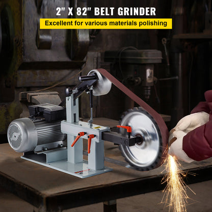 Bandschuurmachine – Bandschuurder – Schuurmachine – Slijpmachine – 1500W Motor – 3-in-1 Schuurwielen – Stalen Frame – 2800 RPM