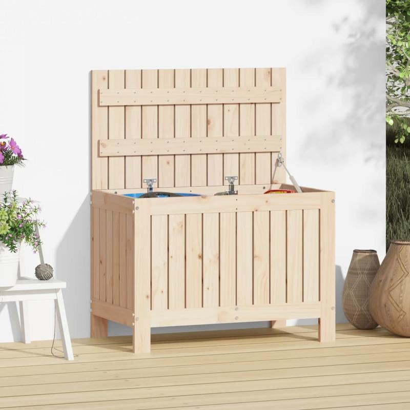 Tuinkist – Opbergbox – Kussenbox – Tuinopbergbox – Tuinberging – Massief Dennenhout – 76x42,5x54 cm – Robuust & Natuurlijk