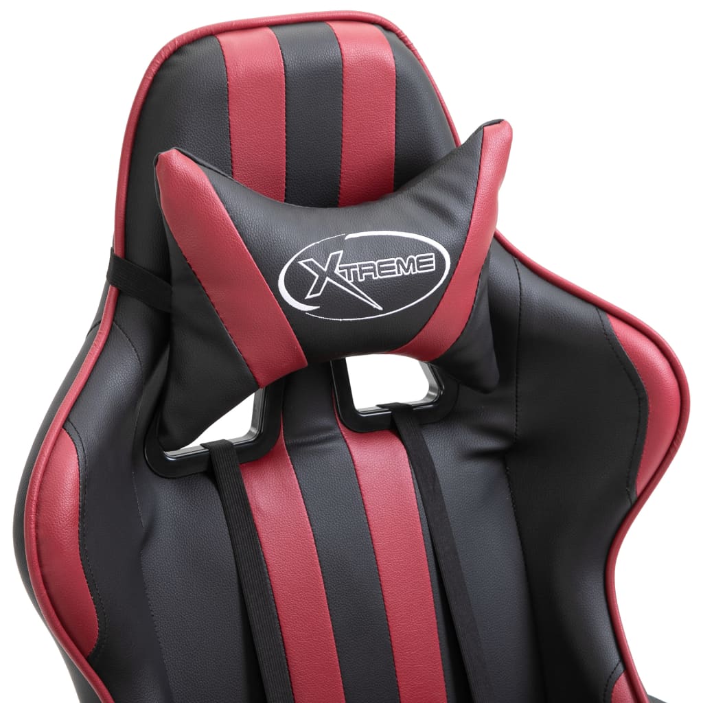 Gamingstoel – Gamestoel – Gaming Chair – Game Stoel – Bureaustoel – Verstelbare Rugleuning – Ergonomische Rode Kunstleer Vulling