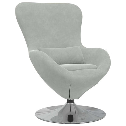 Fauteuil – Draaistoel – Relaxstoel – Zitzak – Loungefauteuil – Lichtgrijs – Draaibaar 360° – Zacht Stofkussen