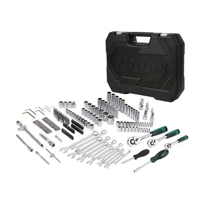 Gereedschapsset – Toolkit – Reparatieset – Handleiding Set – Klusset – 216-delig – Slagvaste Koffer – SAE & Metrische Maten