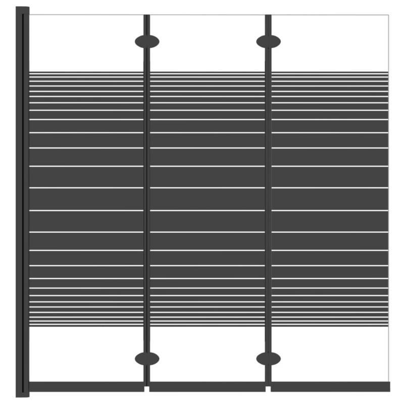 Badscherm 3 Panelen – Douchewand – Badwand – Opvouwbaar Scherm – Privacy Scherm – Metalen Frame – Waterafstotende Stof – Compact & Lichtgewicht
