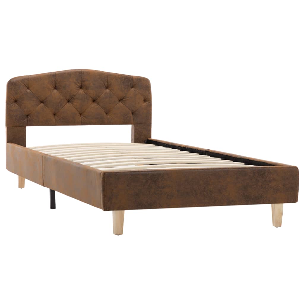 Bedframe – Bedframes – Bedbodem – Slaapbank – Eenpersoonsbed – 120x200 cm – Stabiel MDF & Stalen Frame – Eenvoudige Montage