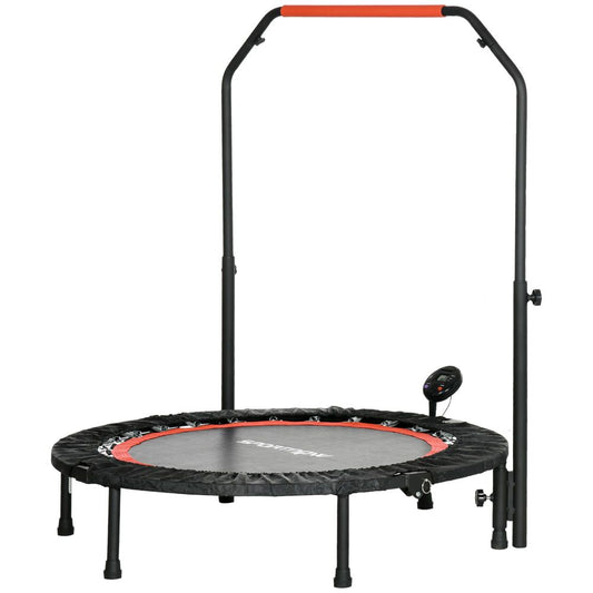 Mini Trampoline – Fitness Trampoline – Rebounder – Bounce Trainer – Workout Trampoline – 102 cm – 4-voudig Verstelbare Handgrepen – Maximale Belastbaarheid 100 kg