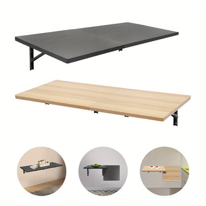 Opklapbare Werkbank – Werktafel – Klusbank – Wandtafel – Vouwtafel – Zwart Hout Metaal – Draagvermogen 226 kg – Ruimtebesparend Design