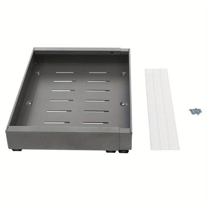 Keukenkast Organizer – Gootsteenkast Organizer – Kastorganizer – Lade Organizer – Uitschuifbare Lade – Metaal – Verstelbaar 32-52 cm – Draagkracht 15 kg – Grijs
