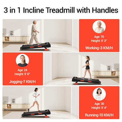 Loopband – Loopmat – Wandelmachine – Treadmill – Fitnessapparaat – Compact Formaat – 9% Hellingshoek – 2,5 PK Stil – Draagbaar – Max 120 kg