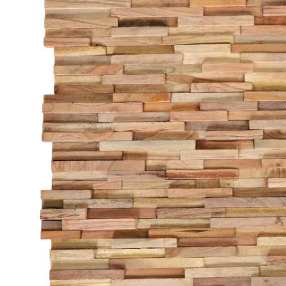 3D Houten Wandpanelen – Wandbekleding – Muurdecoratie – Plafondpanelen – Interieurpanelen – Massief Hardhout – 10 Stuks Mix Kleur – Weerbestendig & Eenvoudig Te Installeren
