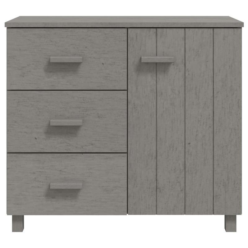 Sideboard hamar 90x40x80cm solid pine light gray Removable storage practical