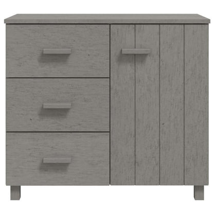 Sideboard hamar 90x40x80cm solid pine light gray Removable storage practical