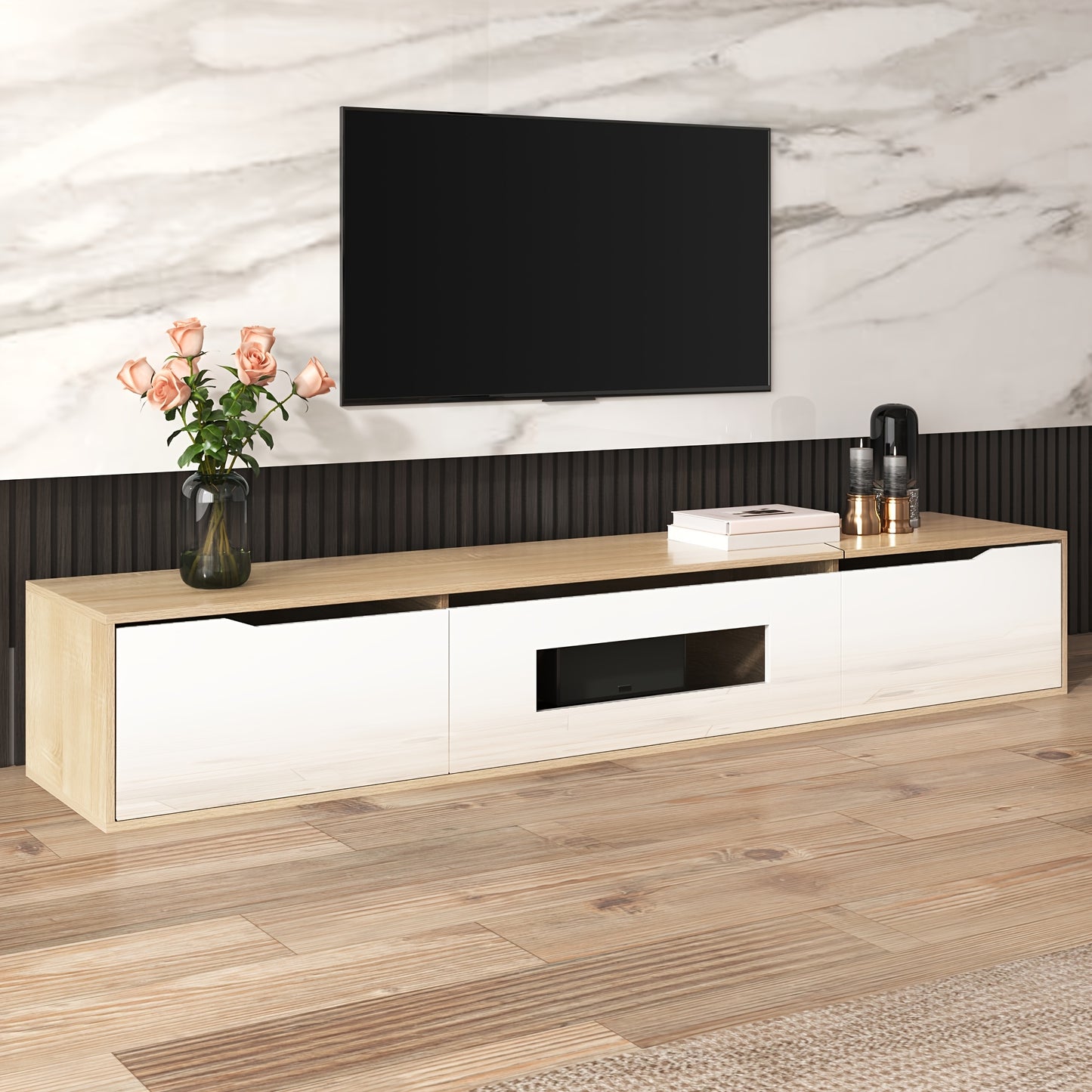 tv meubel – tv kast – tv dressoir – tv meubel hoogglans – tv meubel scandinavisch – Hoogglans MDF – Geschikt voor tv tot 55 inch