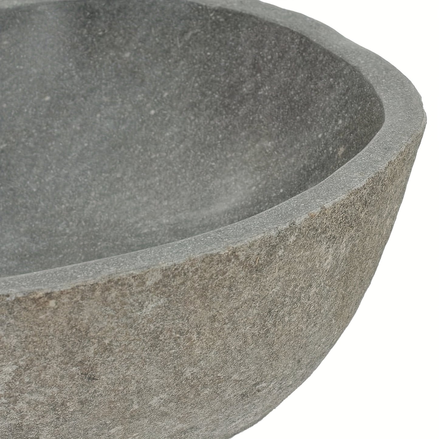 Waskom – Wasbak – Fontein – Wastafel – Opzetwastafel – Natuursteen Riviersteen – Uniek Handgemaakt Design – Afmetingen 37-46x29-36x15 cm