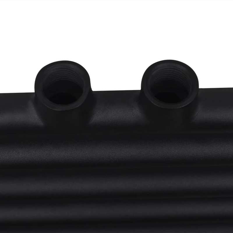 Handdoekradiator – Designradiator – Badkamerradiator – Handdoekdroger – Wandradiator – Mat Zwart – 600x1160 mm – Duurzaam Stevig Materiaal
