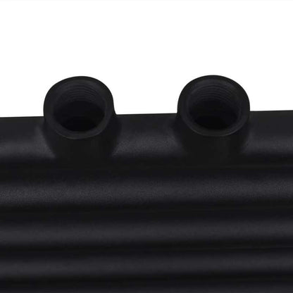 Handdoekradiator – Designradiator – Badkamerradiator – Handdoekdroger – Wandradiator – Mat Zwart – 600x1160 mm – Duurzaam Stevig Materiaal