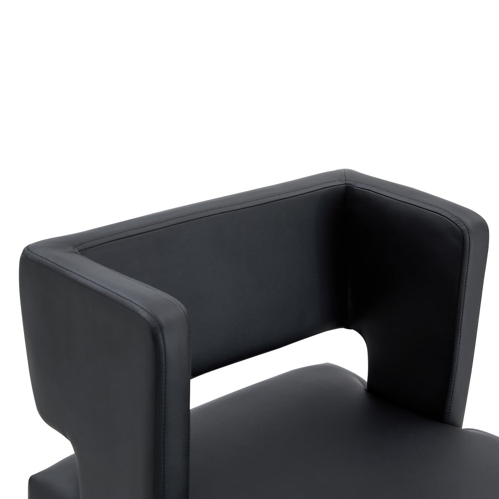 2 Sets of Nordic-Style Black Bar Stools | Square Design with Golden Metal Legs for a Sleek And Comfortable Look, Designed to Meet Diverse Product Needs, Metal Material, Assembled