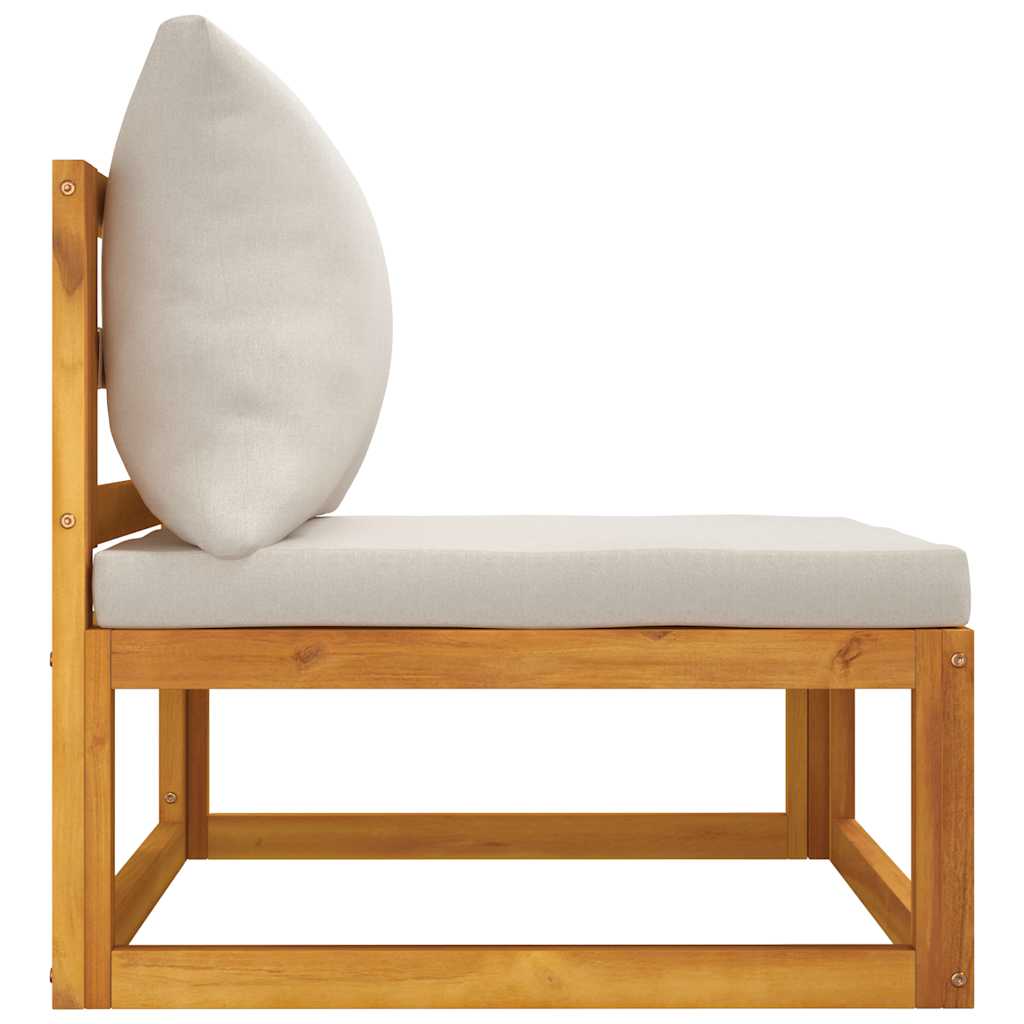 3-Delige Acacia Loungeset – Tuinmeubilair – Buitenbank – Loungeset Balkon – Massief Acaciahout – Dikke Kussens