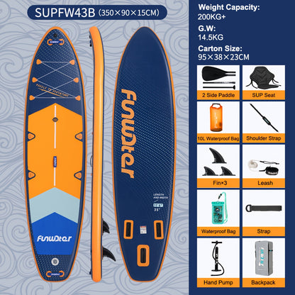 Paddleboard – SUP Board – Stand Up Paddle – Opblaasbaar Board – Watersport Board – 350x90x15 cm – Lichtgewicht PVC