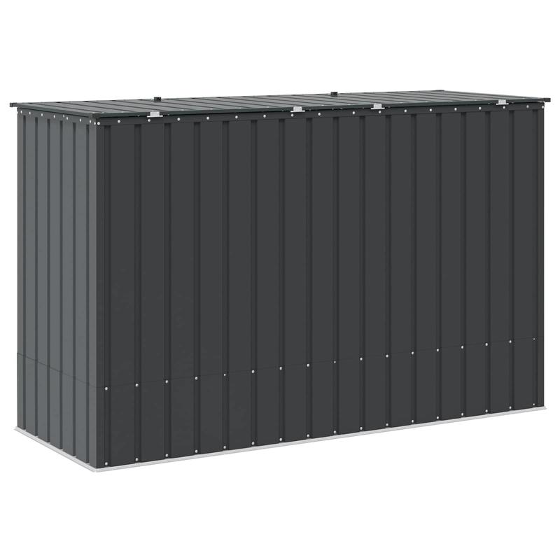 Grote Tuinkist – Tuinopbergbox – Opslagbox – Buitenbox – Opbergkist – Zwart Stalen Materiaal – 214x82x132 cm – Robuust & Weerbestendig